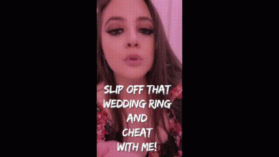 Slip Off That Wedding Ring And Cheat With Me JOI