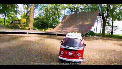 Hippie Time Boots Trample- The Big Vw Bus Wants To Go On Vacation But Not With Me Kicked, Trampled, Smashed, Trampling, Broken Plastic Car, Toycrush Toy Car, Sneaker, Toy, Toytrample, Plastic Car, Jumps, Smashes Car, Trample