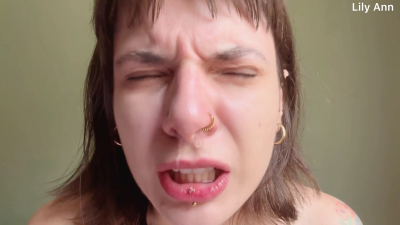 Sneezing Snot And Spit On Face And Tits