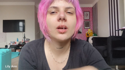 Nasty Girl Eats Thick Snot