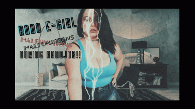Robo E-Girl Malfunctions During Handjob POV Gets Hyper-Speed Handjob!!