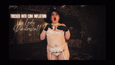 Tricked Into Cum Inflation By Lady Dimitrescu!!- POV Gets Teased, Jacked Off & Made To Cum Inside Your Own Body!