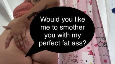 Worship My BBW Ass In These Tight White Panties