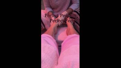 Pink French Tip Pedicure