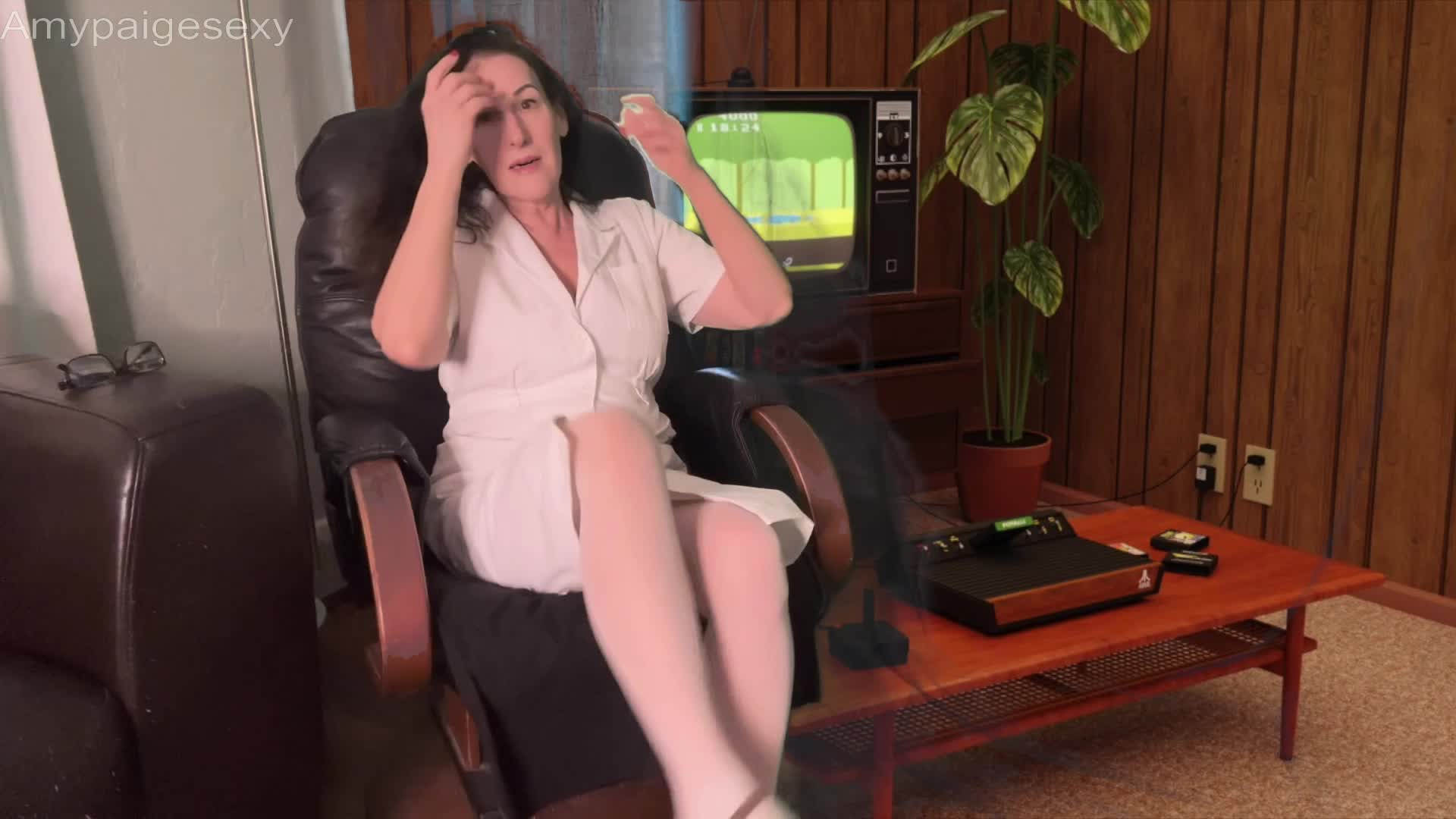 Single M Nurse Feet In Pantyhose