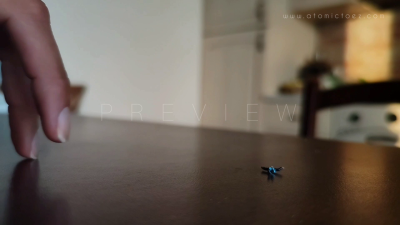 Tiny In Giantess' Hand