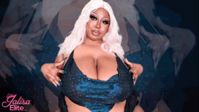 Tantalizing Teal Big Tits And Long Nails ****