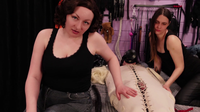Two Mistresses Mock The Slave