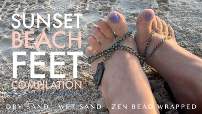 Sunset Beach Feet ASMR Compilation Sand Feet Foot Fetish