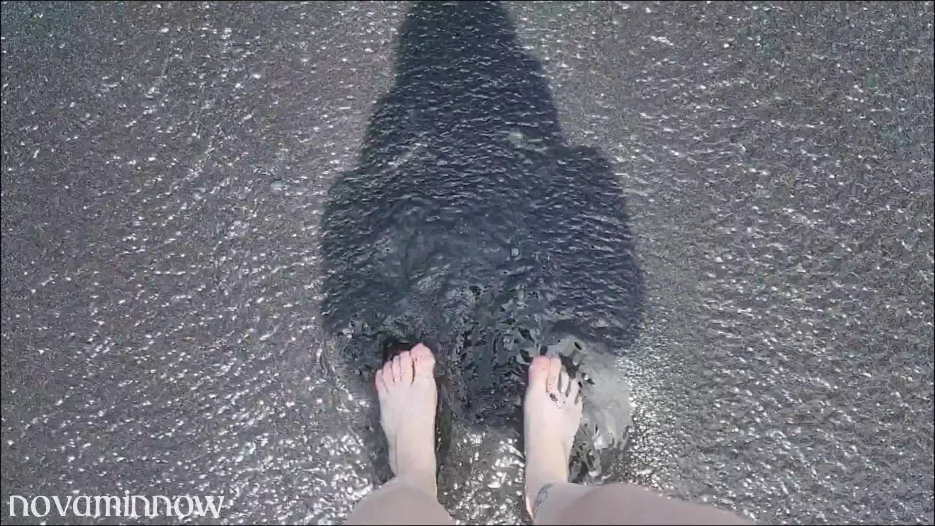 My Feet In Black Sand Waves