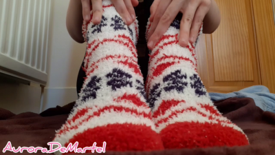 Fluffy Socks Foot Worship