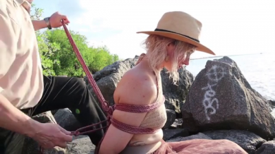 Sofi_ Bondage In A Hat By The Sea