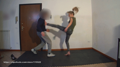 Chiara Karate Casual Jeans Foot Domination & Worship