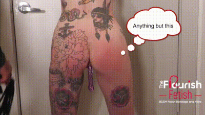 Inked Girl Bdsm Get Obedience Bench, Whipping And Glass Anal Toy