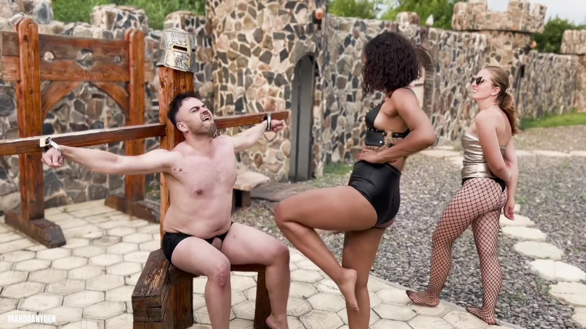 Ballbusting Knock Out | Mahoganyqen