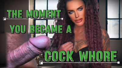 The Moment You Became A Cock Whore: Choke On Your New Addiction