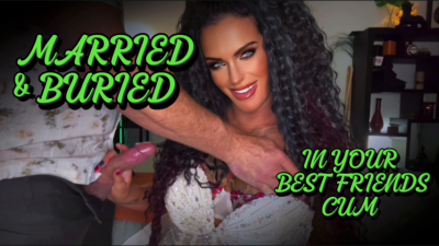 Married & Buried- In Your Best Friends Cum- Mistressravenfd Makes You Her Cuck As She Strokes Your Best Friend, Humiliating Your Small Penis And Giving You Cum Eating Instructions