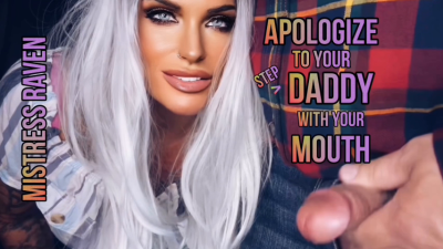 Apologize To Your Step-Daddy With Your Mouth Bisexual Encouragement, Make Me Bi, Step-Daddy, Cumshot