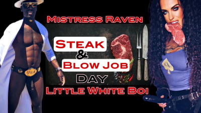 Happy Steak & Blow Job Day Little White Boi