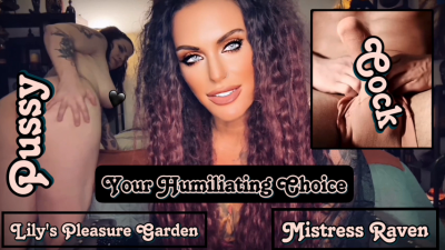 Pussy Or Cock-Your Humiliating Choice Make Me Bi, CEI, Bisexual Encouragement, Mistressravenfd