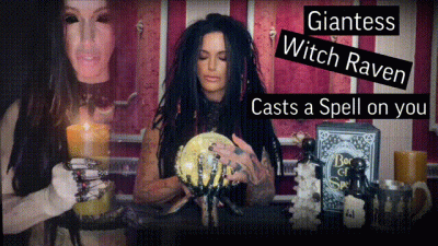 Giantess Witch Raven Casts A Spell On You