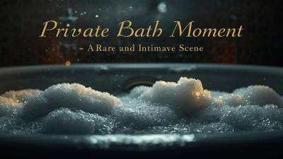 Private Bath Moment - A Rare And Intimate Scene