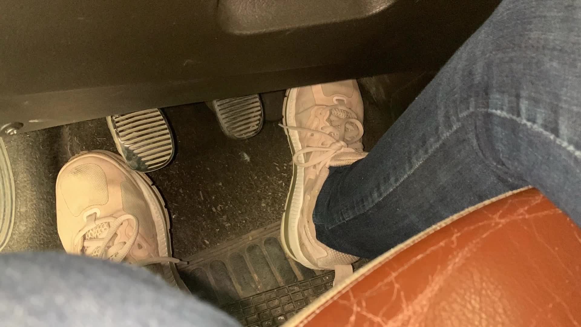 The Way She Presses The Pedal Changes Everything -- Pink Nike POV