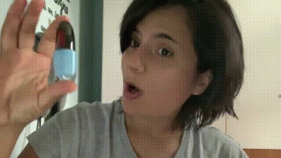 I Put Blue Nail Polish On My Toe Nails And In The Meantime I Humiliate You