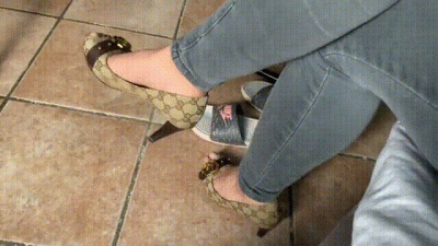Toe Tapping POV With Gucci 3 Different Shots