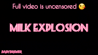 Milk Explosion MILF Babybrewer Sprays Breastmilk