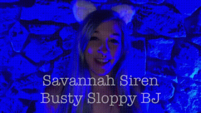 Savannah Siren Busty Sloppy BJ