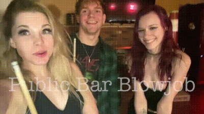 Public Bar Blowjob POV