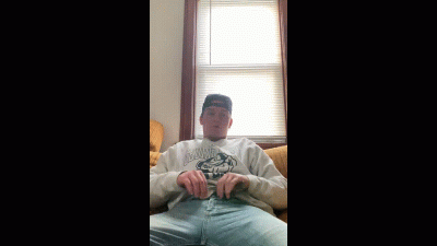 Busting A Load On My Step-Dads Couch