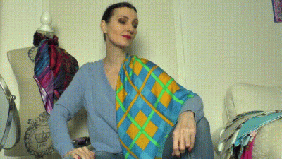 Cashmere Sweater And Silk Scarf Styling Part 2