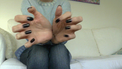 Lady Victoria Valente Black Sexy Fingernails