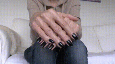 Lady Victoria Valente Black Fingernails