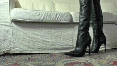 Watch My Overknee Leather Boots From The Worm View