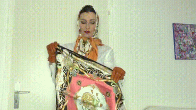 Headscarf Mistress: Silk Scarf JOI