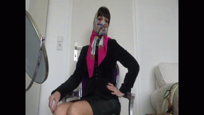 Silk Scarf Mask And Headscarf Fitting