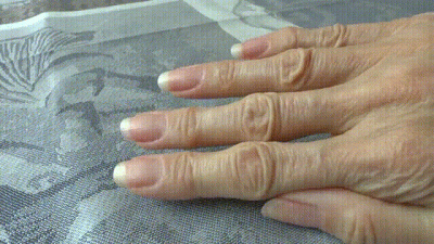 Close-Up Of Natural Long Fingernails