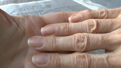 Close-Up Of Natural Normal Fingernails