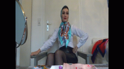 New Satin Scarves Worn As A Headscarf With A White Blouse