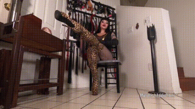 Sinstress' Thigh High Leopard Boots