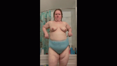 Big Booty With A Butt Plug Wearing Granny Panties