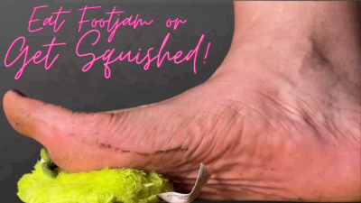 TheLadyToxin - Eat Footjam Or Get Squished - iWantClips