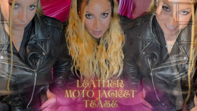 Leather Moto Jacket Tease