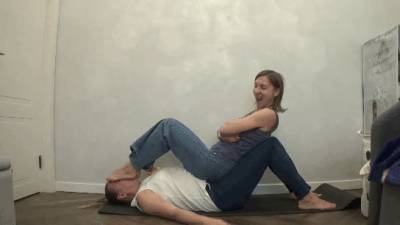 She Sit On Me Full Weight And Press My Face With Her Feet