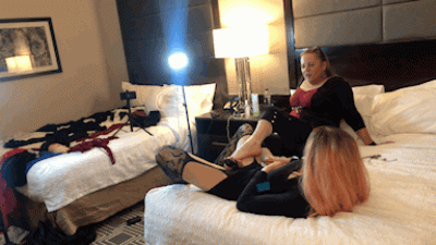 Guy Transformed Into Hot Babe Gives Footjob As Punishment By Roommate thumbnail