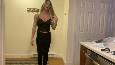Crossdressing Into Slutty Blonde