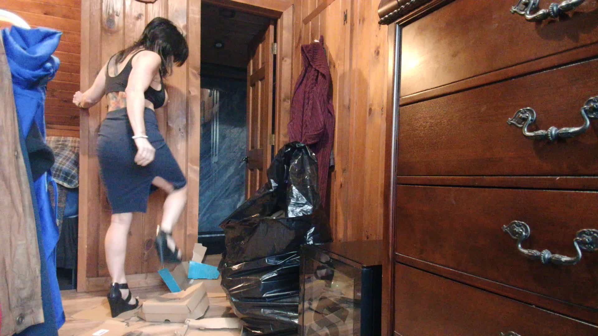 Stomping Christmas Boxes Flat